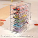 Axyaa Car Model Display Case Stackable Storage Box for Collectible Toys