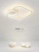 Axyaa Square LED Ceiling Lamp Dimmable Bedroom Living Room Lights
