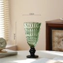 Axyaa Glass Vase: Artistic Flower Vessel for Hydroponic & Dried Flowers