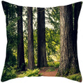 Axyaa Vintage Forest Pattern Pillow Case - Designer Sofa Cushion Cover