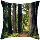Axyaa Vintage Forest Pattern Pillow Case - Designer Sofa Cushion Cover