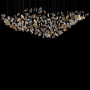Axyaa Luxury LED Chandelier Modern Living Room Pendant Light - Customizable Art Styles