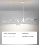 Axyaa Elegant Nordic Dining Room Main Light - Modern & Minimalist High-End Strip Light