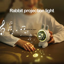 Axyaa Rabbit Astronaut Star Projector Night Light Music Box Children's Gift