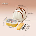 Axyaa 900ml Stainless Steel Leak-proof Lunch Box for Kids and Students