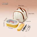 Axyaa 900ml Stainless Steel Leak-proof Lunch Box for Kids and Students