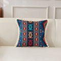 Axyaa Retro Cotton & Linen Throw Pillowcase 45x45 - Yarn-Dyed Jacquard Cover