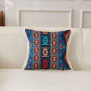 Axyaa Retro Cotton & Linen Throw Pillowcase 45x45 - Yarn-Dyed Jacquard Cover