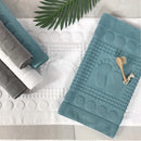 Axyaa White Cotton Bath Rug - Hotel Quality Soft Shower Mat