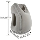 Axyaa Inflatable Travel Pillow: Portable Chin Support Neck Pillow for Restful Naps