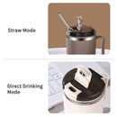 Axyaa Stainless Steel Insulated Coffee Cup with Strainer, Spoon - Portable & Sealed