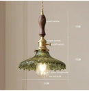 Axyaa Glass LED Chandelier Pendant Light for Dining Room Kitchen - Suspension Luminaires