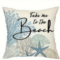Axyaa Coral Starfish Print Pillowcase for Home Decoration