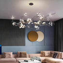 Axyaa LED Branch Chandelier: All Copper, Creative Design for Home and Lobby Lighting