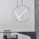 Axyaa Modern Round Pendant Lamp - Luxury Designer Hanging Light for Home, Kitchen, and Hotel