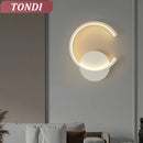 Axyaa LED Wall Lamp: Modern Minimalist Room Decor for Bedroom, Living Room, Cloakroom