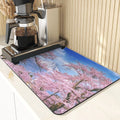 Axyaa Fujiyama Sakura Coasters Mats & Placemats: Plant Style Kitchen Table Mat