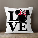 Axyaa LOVE Print Cushion Cover for Home Decor
