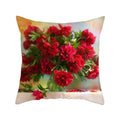 Axyaa Floral Cushion Cover - Sunflower Rose Dandelion Decorative Pillowcase