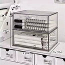 Acrylic Makeup Organizer Box by Axyaa: Multi-layer Clear Desk Storage for Cosmetics & Sundries