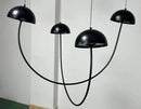 Axyaa Modern Curved Mushroom Pendant Light - Nordic Minimalist Designer Fixture