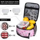 Axyaa Cute Insulated Lunch Bag - Portable Thermal Lunch Box for Girls, School, Travel