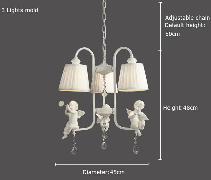 Axya Cute Angel Pendant Chandelier for Bedroom and Kitchen Lighting