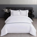 Axyaa Hotel Four-Piece White Quilt Set - 140g Twill Thickened Pure Linen