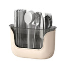 Axyaa Kitchen Drain Storage Basket: Large Capacity Multi-Function Dinnerware Organizer