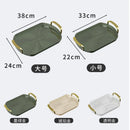 Axyaa Light Luxury Transparent Tea Tray Organizer for Home Decor and Storage