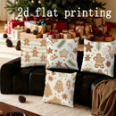 Axyaa Christmas Gingerbread Pillow Covers for Sofa, Bedroom, Car - Rectangular Cushion