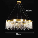 Axyaa Crystal Chandelier Ceiling Light Bedroom Living Room Pendant Lamp