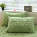 Axyaa Velvet Pillowcase Pair - Warm Rectangle Cushion Cover 48x74cm