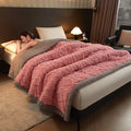 Axyaa Three-Layer Plush Blanket: Thick, Warm, & Versatile