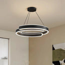 Axyaa Modern LED Ceiling Chandelier: Black/White, Living/Dining/Bedroom/Kitchen, Home Lighting Fixture