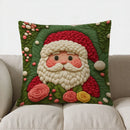 Axyaa Christmas Snowman Flowers Decorative Pillow Cover for Sofa Bedroom Car