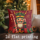 Axyaa Nutcracker Snowflake Pillows - Rectangular Cushion for Sofa Bedroom Car