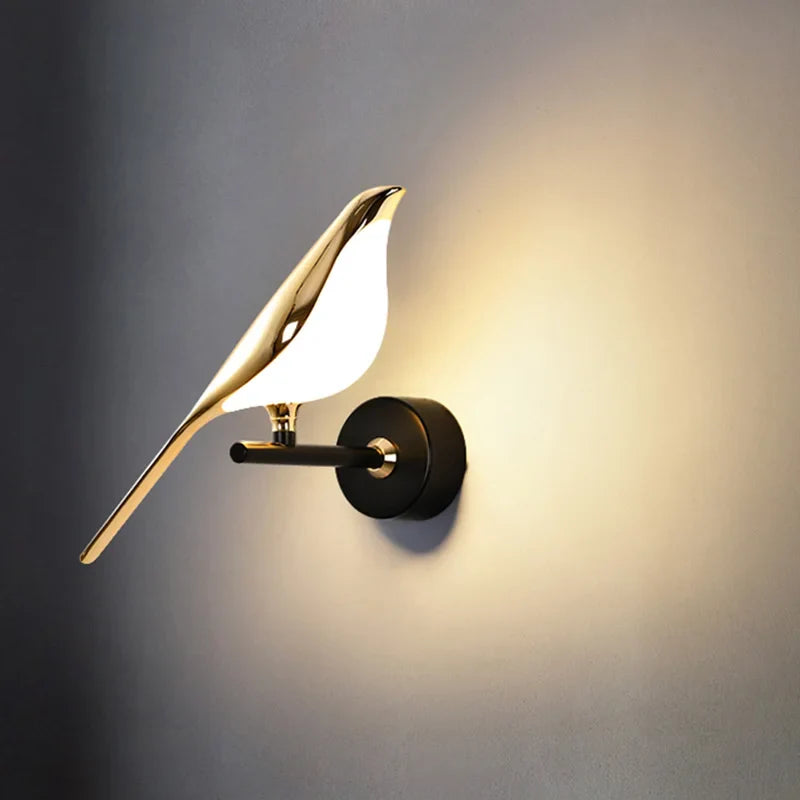 Axyaa Nordic Magpie Art Wall Light for Home Decor and Living Room