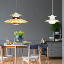 Axyaa UFO Gradient Pendant Light Fixture Mid Century Modern Chandelier