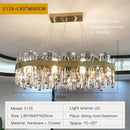 Axyaa Luxury Villa Crystal Ceiling Chandelier for Living Room Dining Hall Lighting