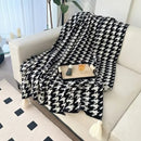 Axyaa Bohemian Knit Sofa Cover & Summer Blanket with Air Conditioning Features