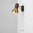Axyaa Adjustable Angle LED Solid Wood Wall Lamp with Switch for Reading Lighting