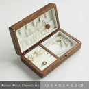 Axyaa Black Walnut Jewelry Box | Solid Wood Retro Storage | Handcrafted Organizer
