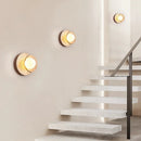 Axyaa Nordic Stone Wood Wall Lamp G9 Sconce Lights for Bedroom Bedside