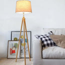 Axyaa Solid Wood Triangular Floor Lamp - Modern, Creative, Vertical, Warm Lighting