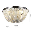 Luxury Tassel Chandelier for Hotel Villa Stairs by Axyaa