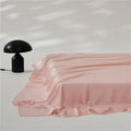 Axyaa Luxury Lyocell Flat Sheet, Smooth Silky Grey Bed Sheet for Cooling & Breathable Summer Sleep
