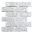 Axyaa 3D Faux Brick Tile Stickers, Matte Finish, Water & Mold Resistant, 30x30cm