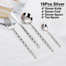 Axyaa Stainless Steel Cutlery Set - Elegant, Mirror Finish, Dishwasher Safe