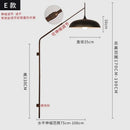 Axyaa Long Pole Swing Arm Wall Lamp LED E27 Gold/Black/Green Hotel Restaurant Hall